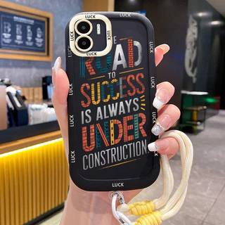 เคสสำหรับ Xiaomi Redmi A1 A2 เคสโทรศัพท์ซิลิโคนสายคล้องกันกระแทก