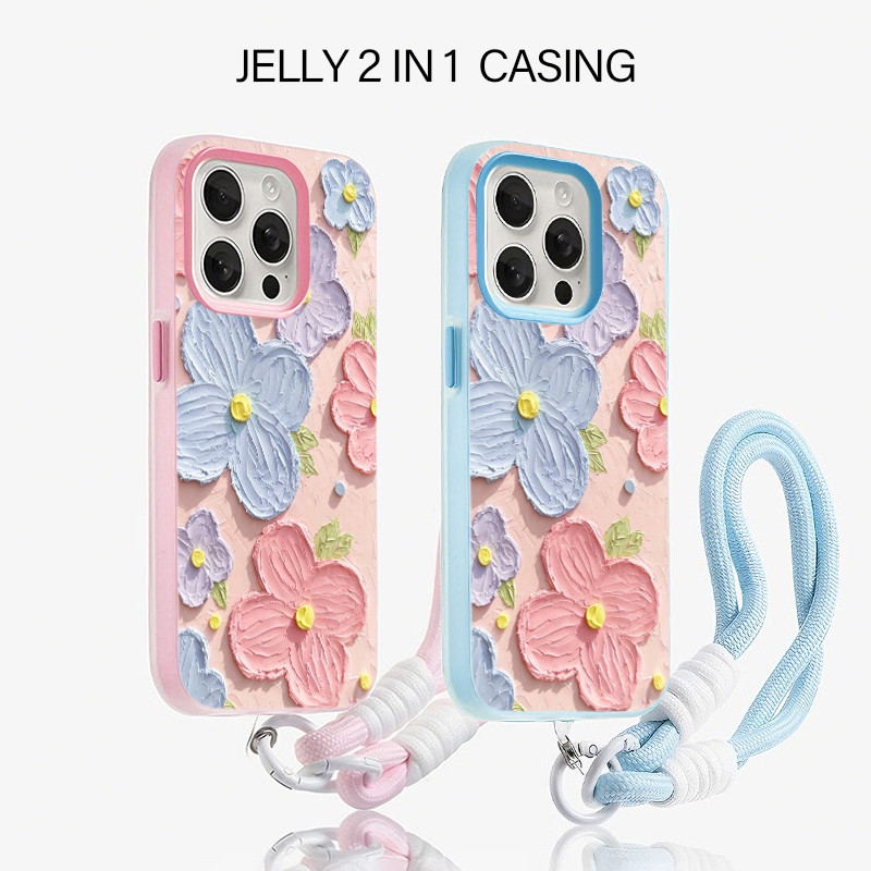 GANTUNGAN [Funnypaintingcase] ปลอกวาดภาพดอกไม้ Hp Vivo Y500 Z11 V70 Fe V60 Lite Y05 Y11D Y21D T5 Y29
