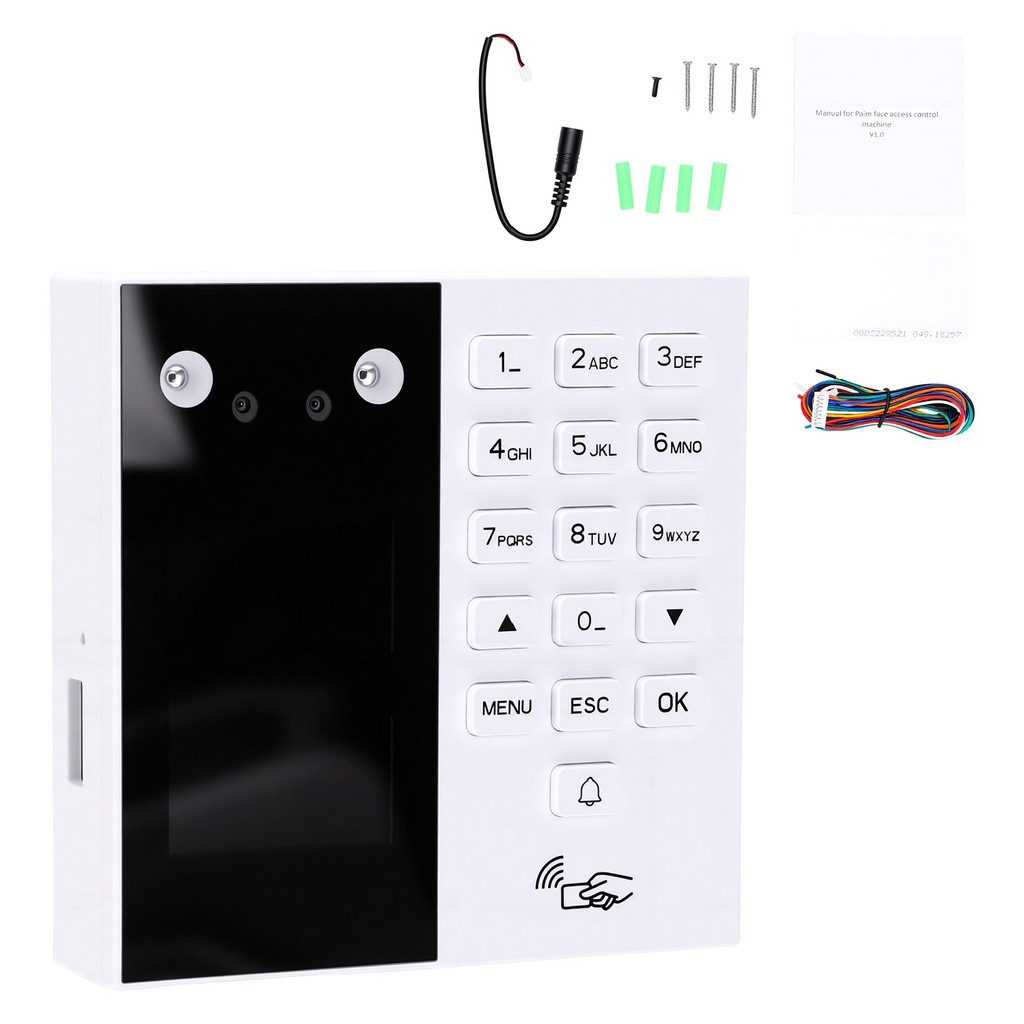 พนักงาน นาฬิกาเวลา Attendance Machine พร้อมหน้าจอสัมผัส Facial Palm Vein Access Control รหัสผ่าน/ID 