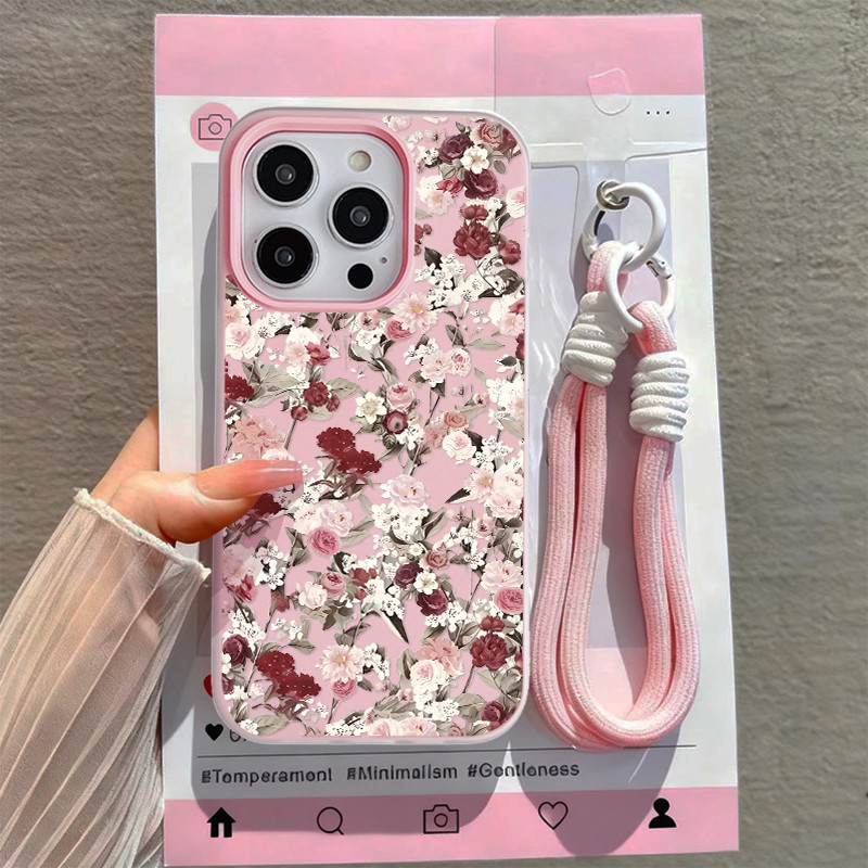 HP GANTUNGAN [Tong_O] Flower Aesthetic Case Poco X8 Pro Max F7 C81 Pro Xiaomi 17T Pro 15T C65 M7 Plu