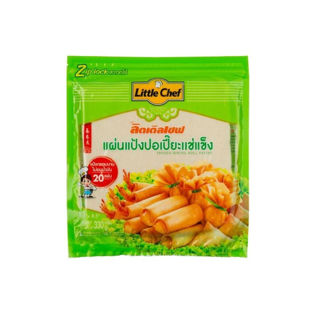 ลิตเติลเชฟ แผ่นแป้งปอเปี๊ยะแช่แข็ง 330ก.