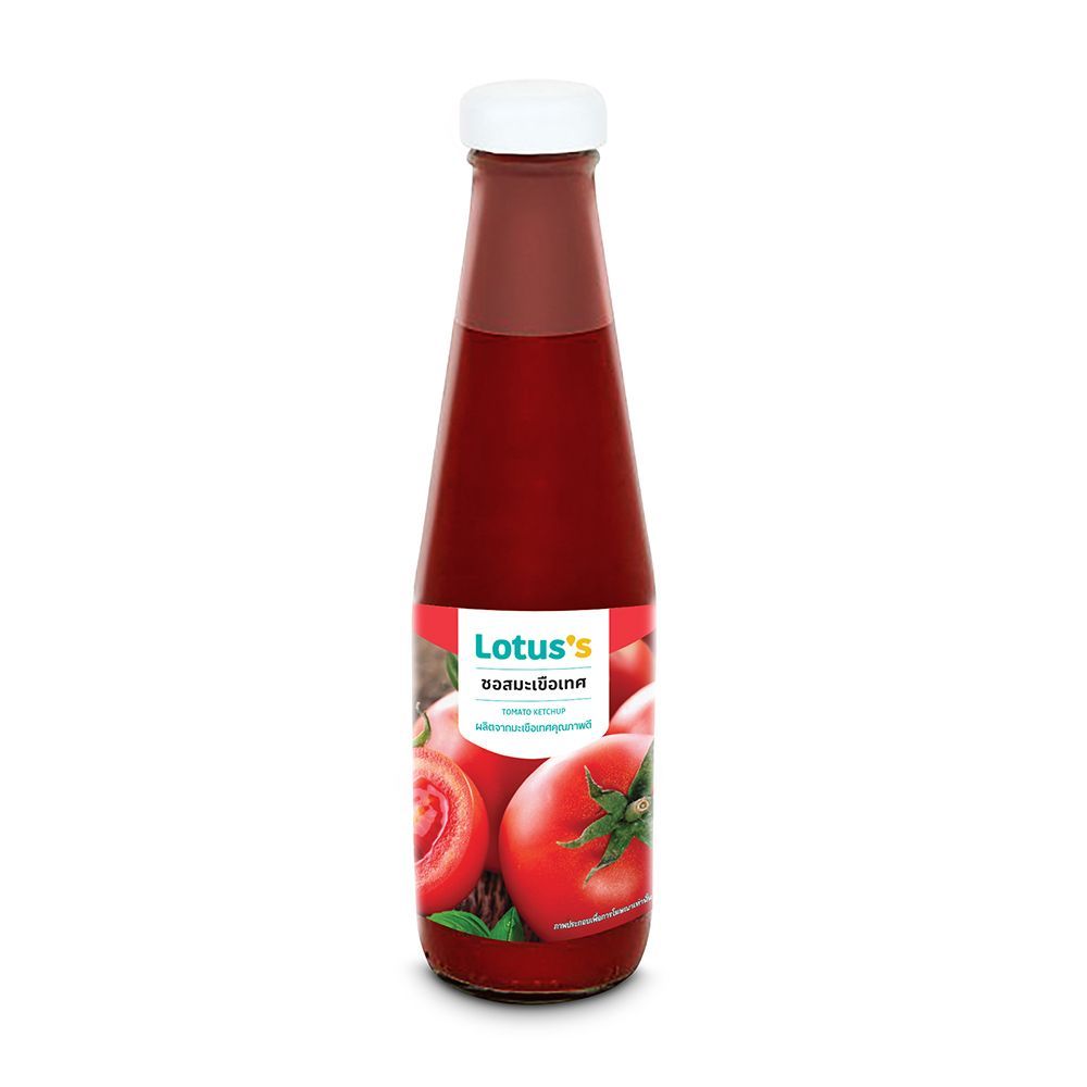 💥 โลตัสซอสมะเขือเทศ 300 กรัม 🎐 LOTUSS TOMATO KETCHUP 300 G. ✅ ซอสมะเขือเทศและซอสพริก  🎨 KETCHUP AND 
