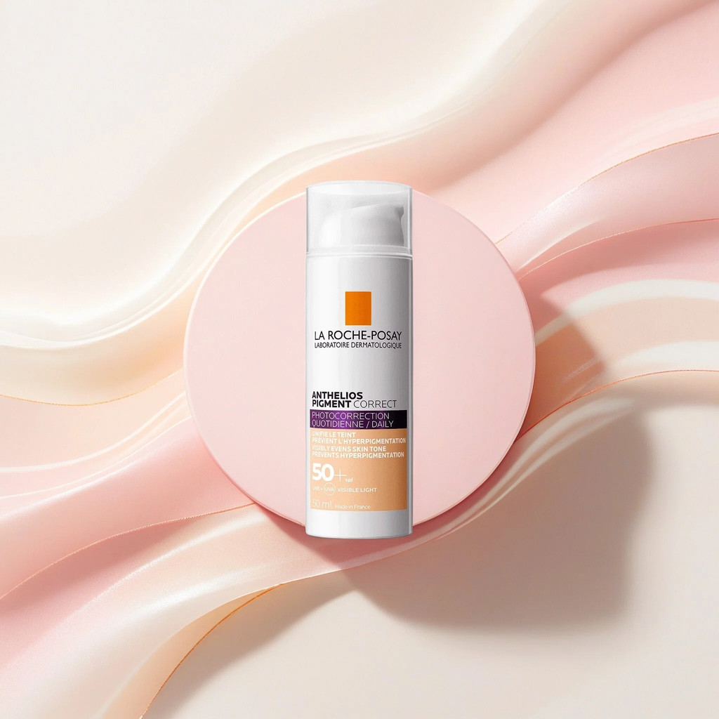 La Roche-Posay Anthelios Pigment Correct - ครีมกันแดดเกรดแพทย์ผิวหนังฝรั่งเศสพร้อม SPF50+ สําหรับใช้