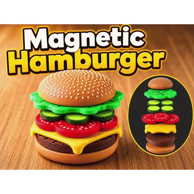 Megnetic Burger - ของเล่นเบอร์เกอร์แม่เหล็ก