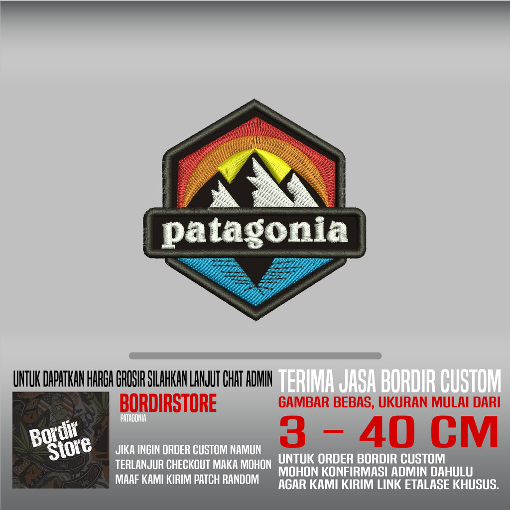 PATAGONIA OUTDOOR CAMP BS-71 PATCH EMBROIDERY LOGO/EMBLEM
