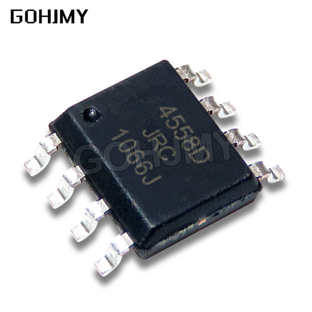 10PCS NJM4558D NJM4580E SOP-8 NJM4580M NJM4558 NJM4580 4558D 4580E 4580M SOP JRC44558 SMD JRC4558D ช