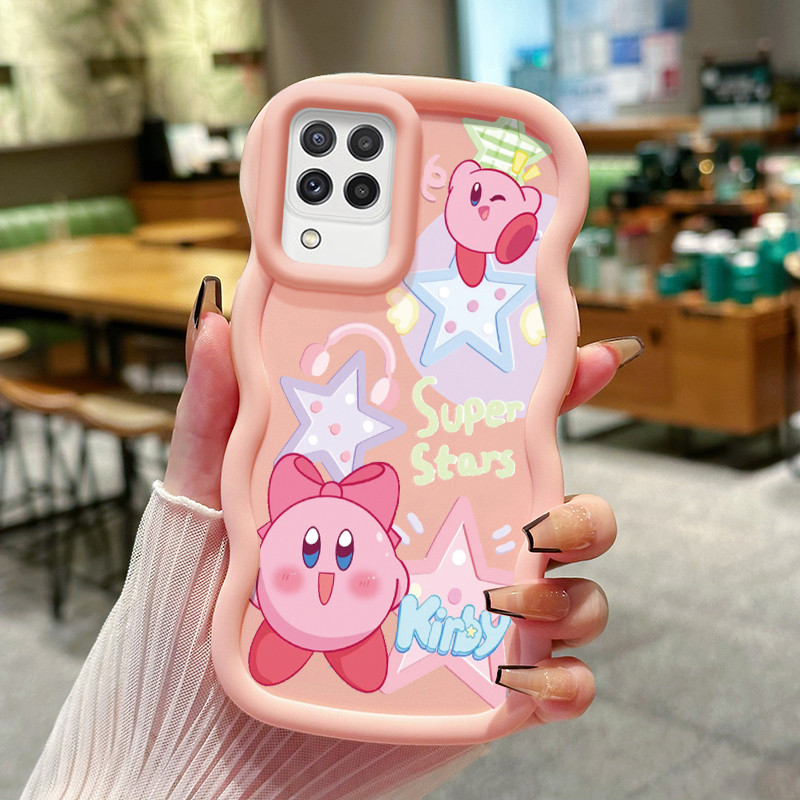 สําหรับ Samsung A22 M22 M32 กรณีน่ารัก Little Giant รูปแบบกรณี HP Cesing นุ่มกรณี Macaron กรณีซิลิโค