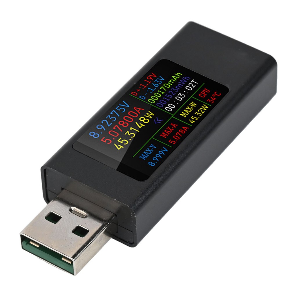 <NOOC> KWS-MX23 เครื่องทดสอบ USB 1.06" จอแสดงผล IPS 4-30V/0-12A จอภาพการชาร์จโทรศัพท์มือถือ