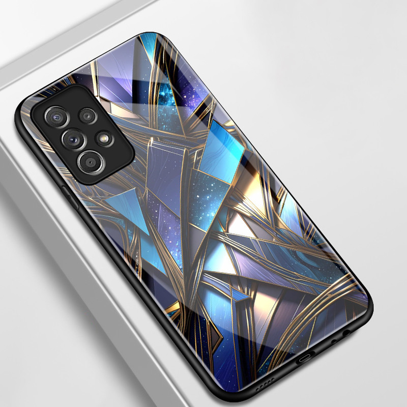 เคสสำหรับ Samsung A52 5G A52s 5G A53 5G A23 A32 M32 A33 A73 A72 5G เคสโทรศัพท์รูปเพชรเปลือกแก้วกันกระแทก