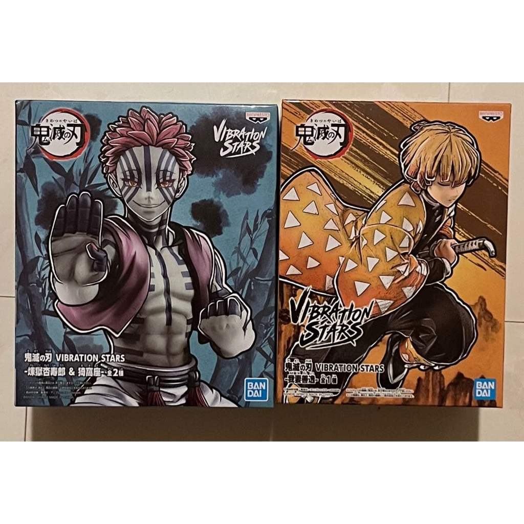 【Direct from Japan】นักฆ่าปีศาจ: Kimetsu no Yaiba VIBRATION STARS Agatsuma Zenitsu และ Akaza Figure S