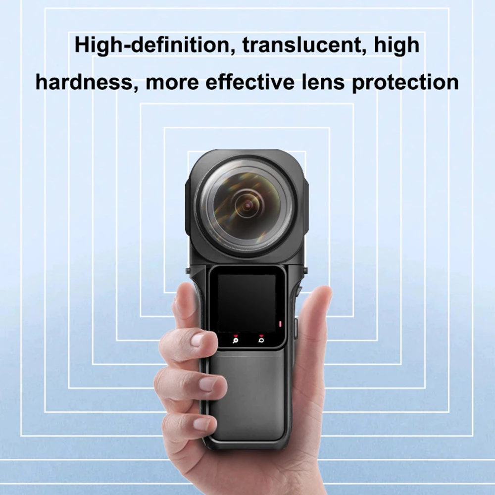 ฝาครอบเลนส์กล้อง Panoramic สำหรับ Insta360 ONE RS 1 นิ้ว 2 ชิ้น thumbnail 4