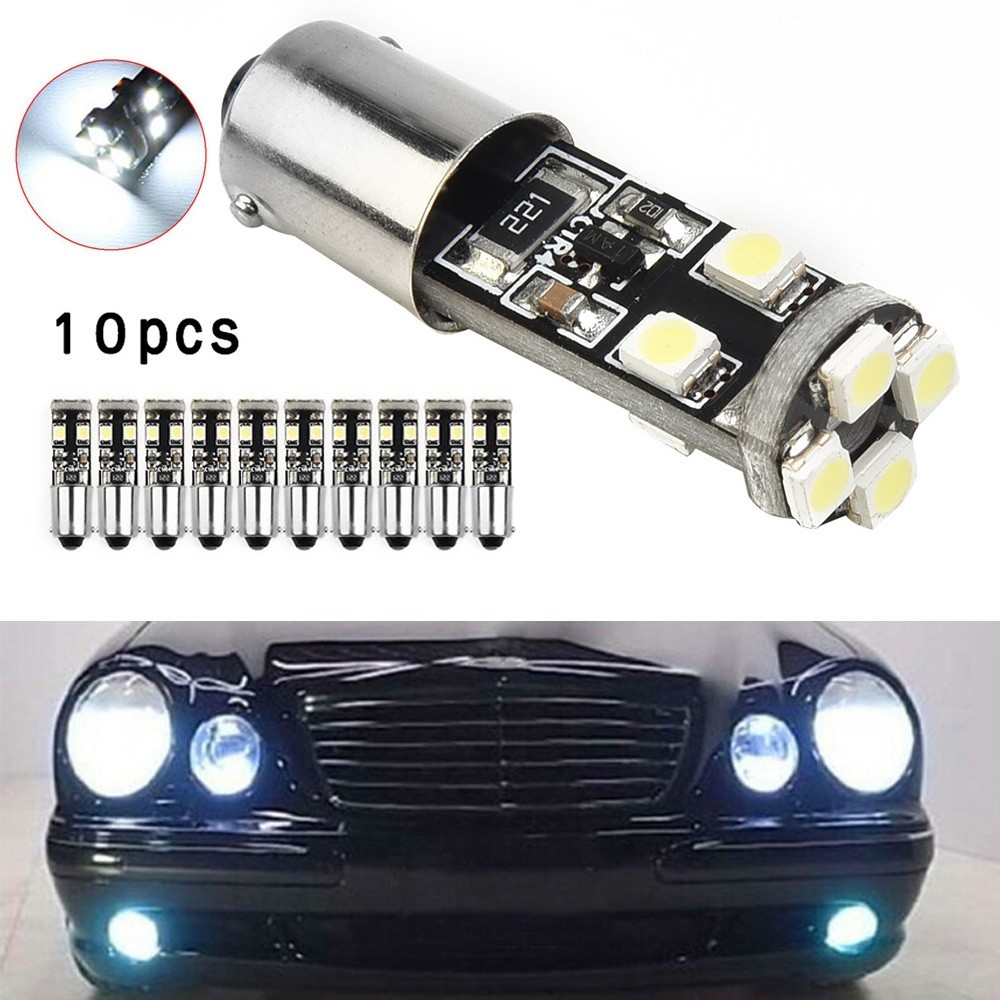 LALA10xCar ข้อผิดพลาดฟรีหลอดไฟ LED ที่จอดรถสําหรับ W210 E55 สําหรับสําหรับสําหรับ AMG BA9S h6w