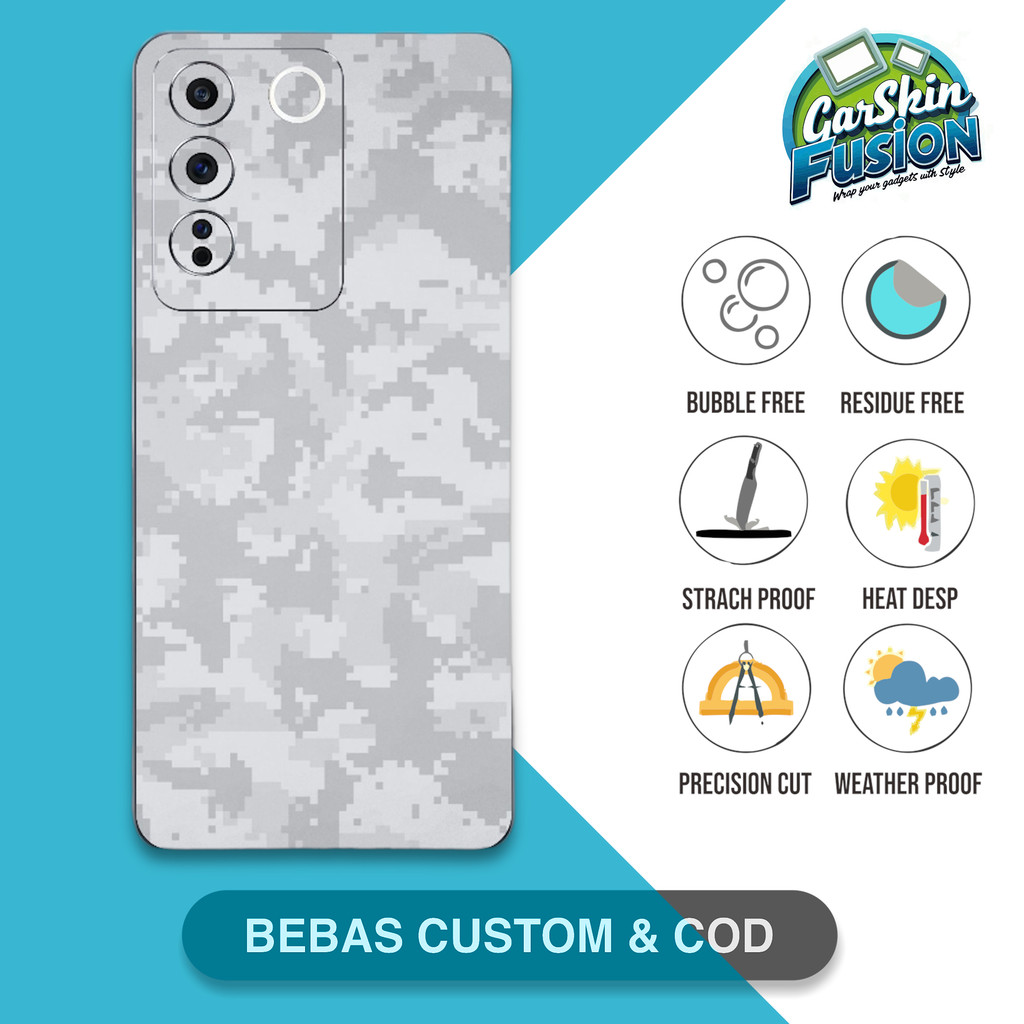 Garskin Skin Vivo V27E camo เคสป้องกันรอยขีดข่วน | By Fusion Code - N8P