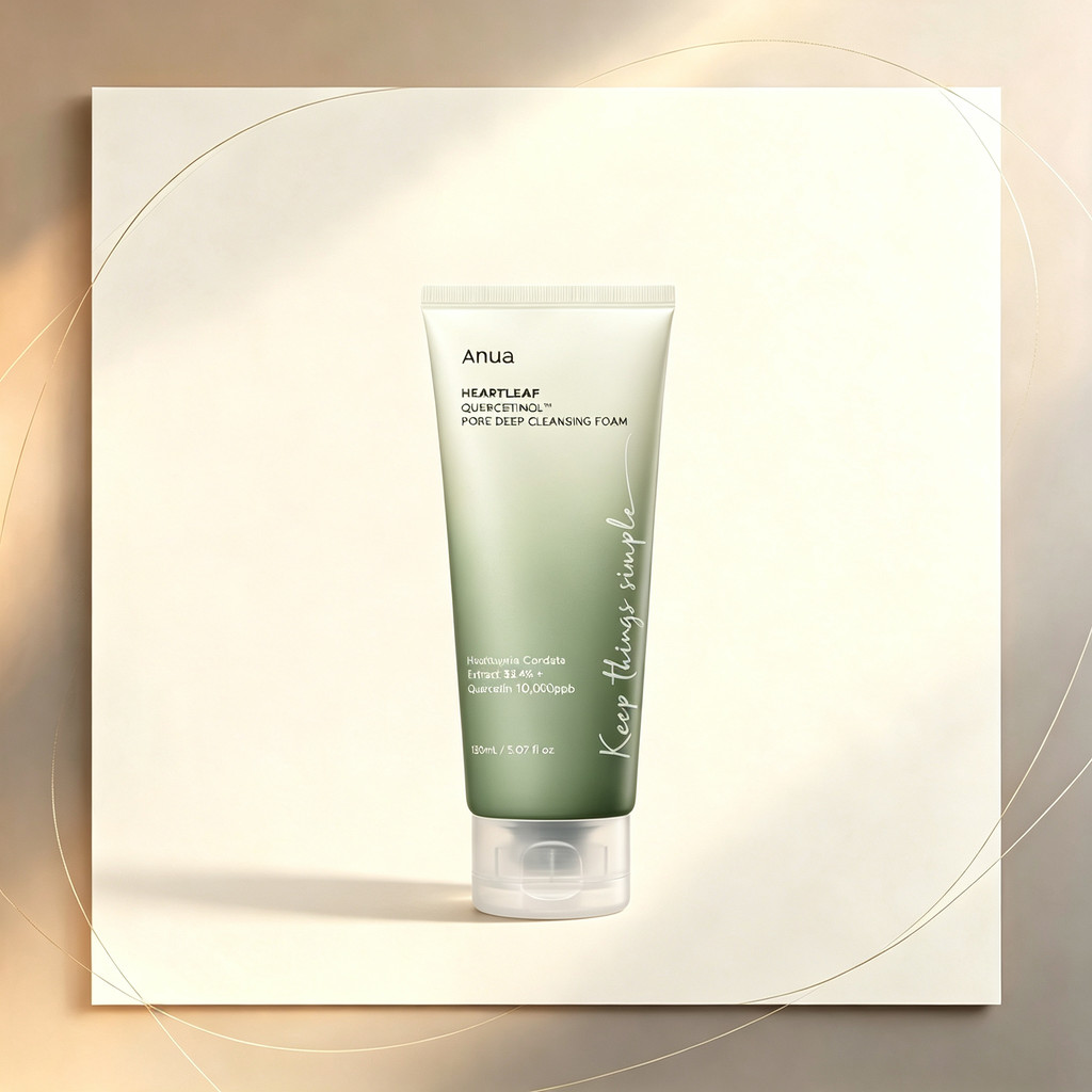 โฟมล้างหน้า Anua Heartleaf Pore Deep, Quercetin Deep-Pore Gentle Facial Cleanser