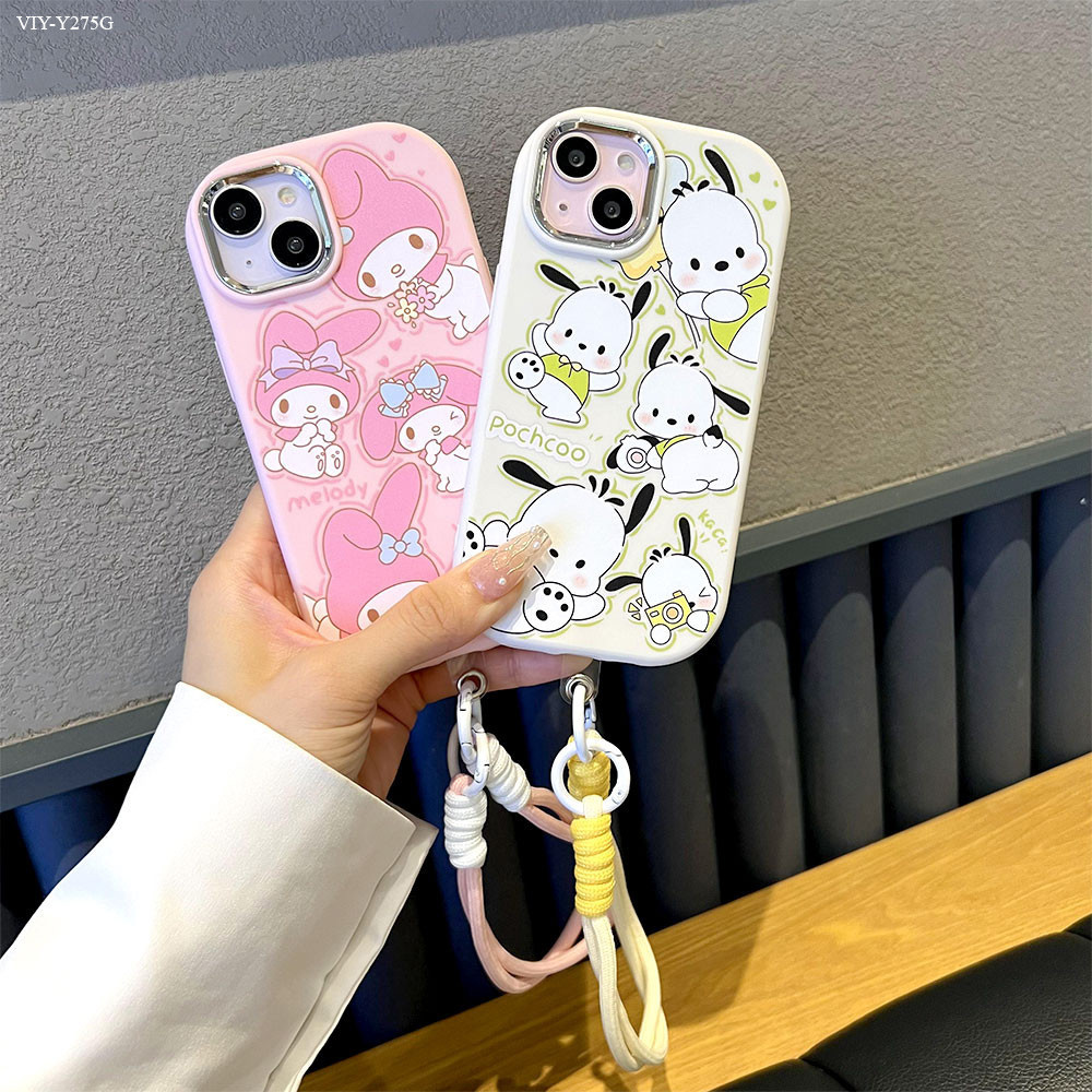 เคส For VIVO Y27 Y27S Y28 Y28S Y29 Y30 Y33S Y33T 4G 5G เชือกเส้นเล็ก ฟรีเชือกเส้นเล็ก ลายการ์ตูน GSK
