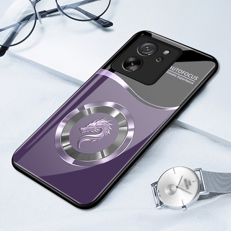 เคสสำหรับ Xiaomi 13T 5G 13T Pro 5G เคสโทรศัพท์มังกรเปลือกแก้วกันกระแทก