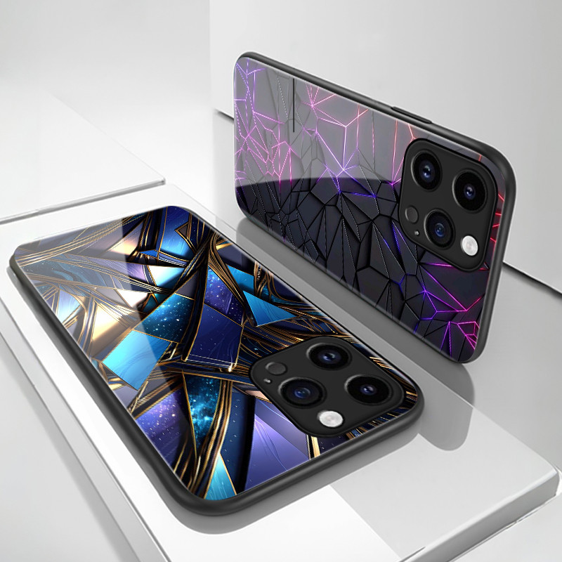 เคสสำหรับ OPPO Reno 12 5G Reno 12 Pro 5G Reno 12F 4G Reno 12F 5G เคสโทรศัพท์รูปเพชรเปลือกแก้วกันกระแทก - รูปที่ 6