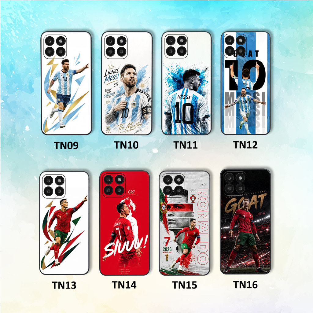 เคส Honor X5b / X5b Plus สวยมาก พร้อมภาพ Messi Ronaldo