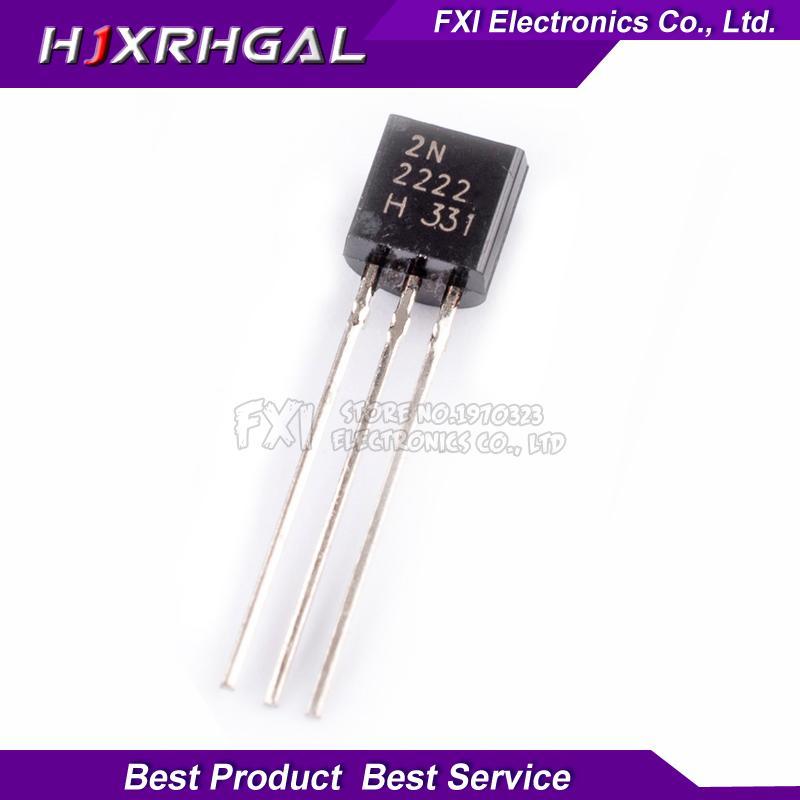 100 ชิ้น 2N2222 2N2222A TO-92 ถึง 92 ทรานซิสเตอร์ใหม่