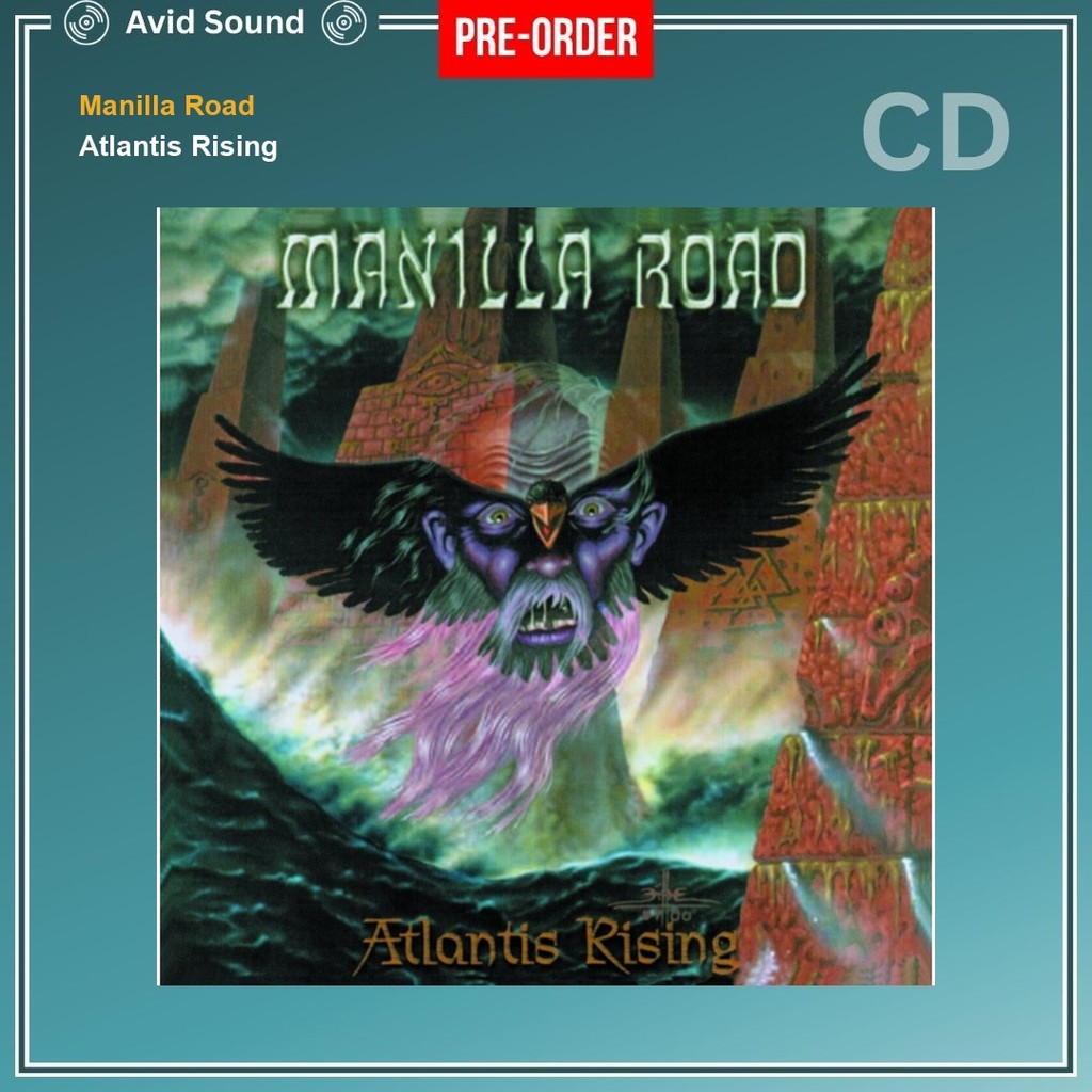 Pre-Order CD แผ่นซีดี Manilla Road Atlantis Rising ใหม่ ซีล Manilla Road CD