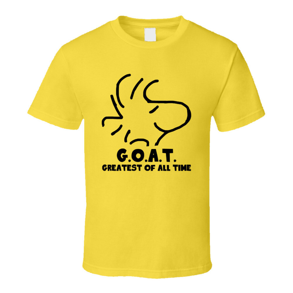 Woodstock Peanuts Comic Strip Greatest Of All Time Goat Cartoon Fan T Shirt