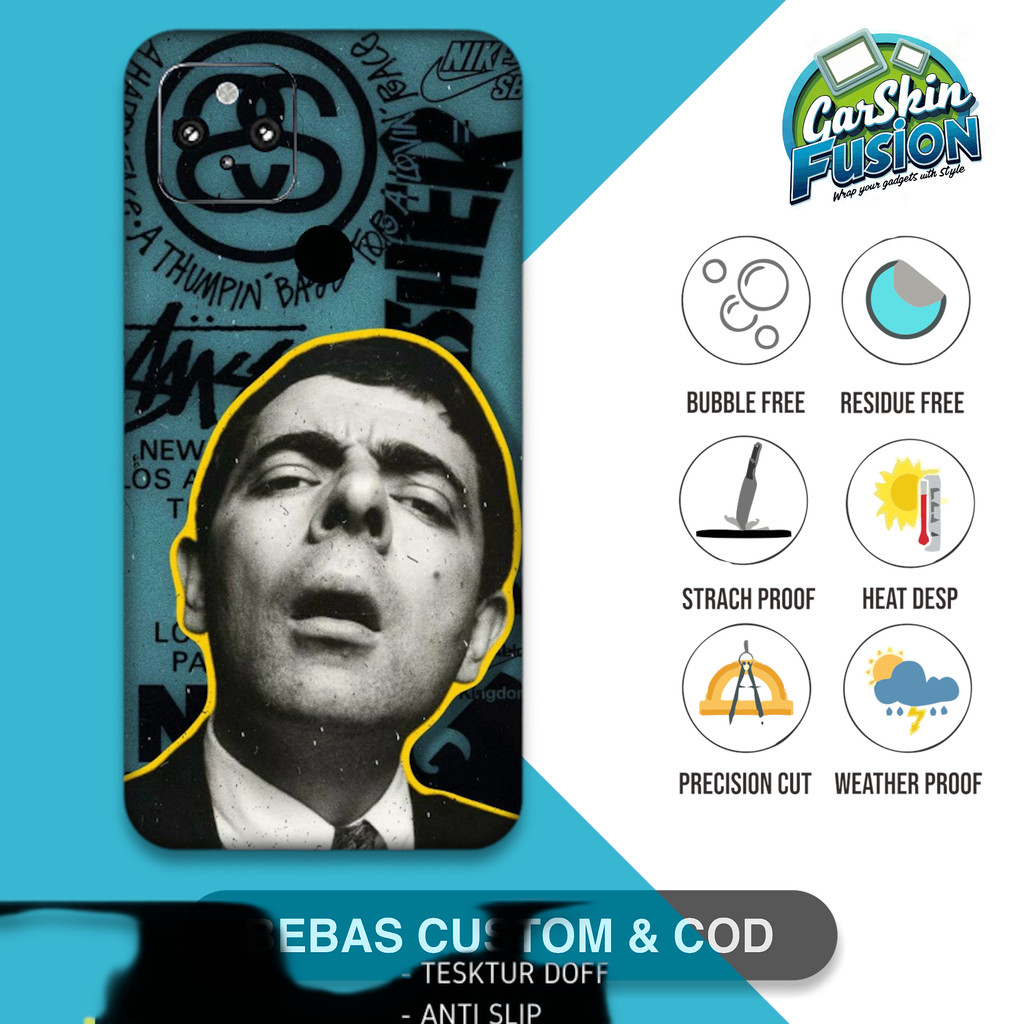 Garskin Skin Pixel 5 mrbean เคสป้องกันรอยขีดข่วน | By Fusion Code - BUb