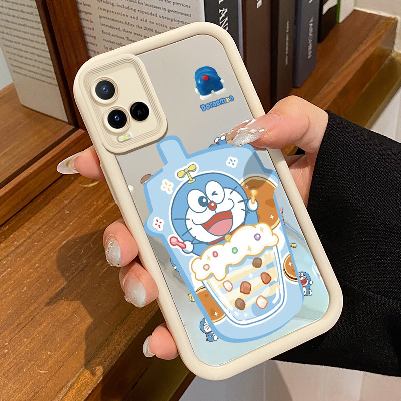 HPเคสโทรศัพท์สําหรับVIVO Y21 Y21s Y21T Y21E Y21A Y21G Y33T Y33s Hard Case Smooth Holeน่ารักการ์ตูนขน