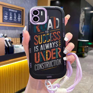 เคสสำหรับ Xiaomi Redmi A1 A2 เคสโทรศัพท์ซิลิโคนสายคล้องกันกระแทก