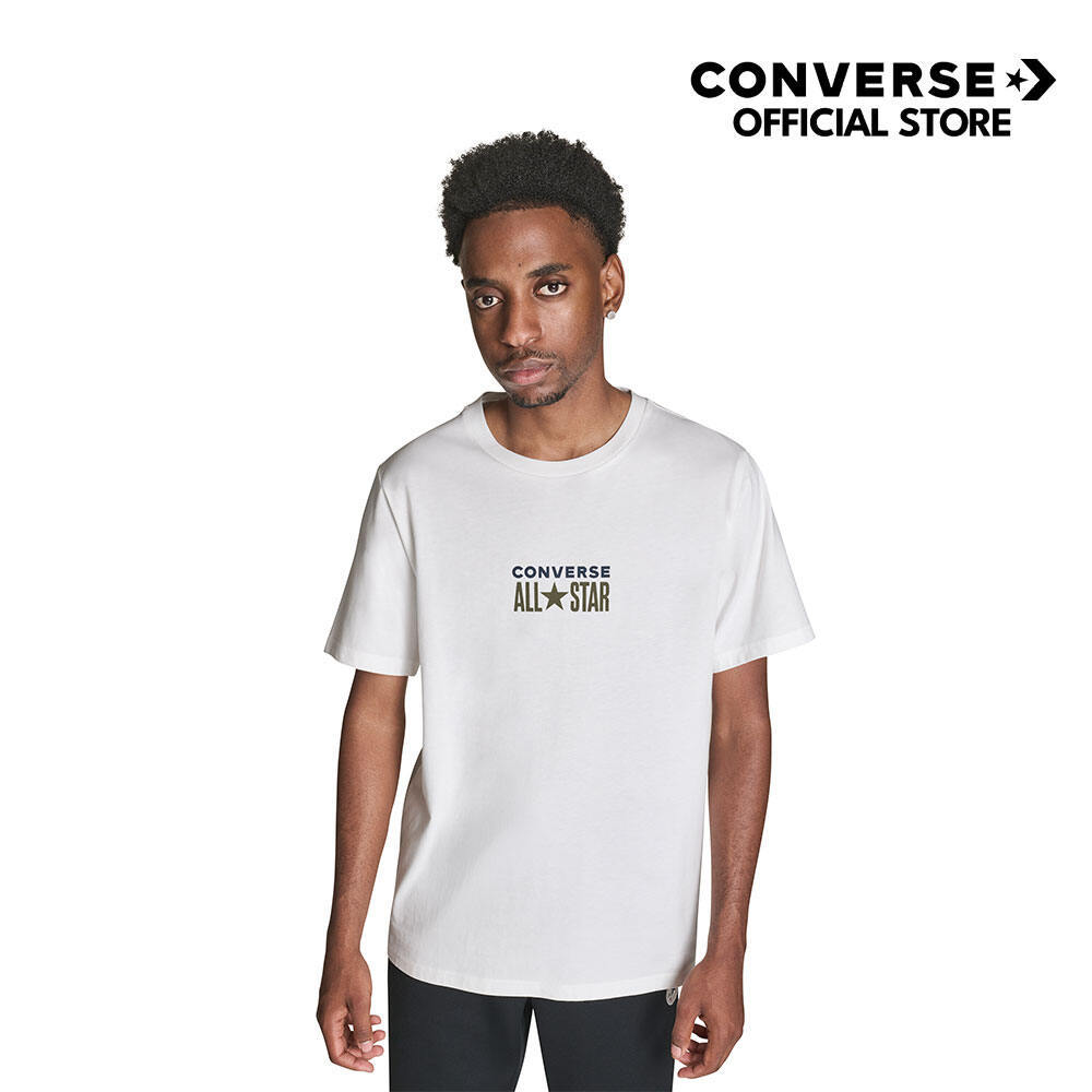 CONVERSE เสื้อ CTAS TAG TEE WHITE ผู้ชาย 132T811AM_H5WTXX