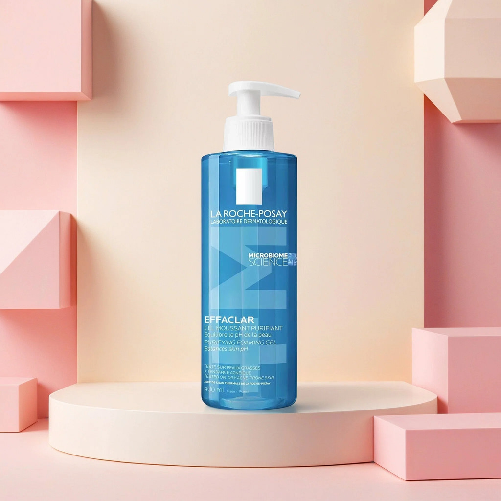 Effaclar Foaming Cleanser 400ml ความร้อนฤดูใบไม้ผลิน้ํา Infused Rebuild ผิว Microbiome Refine รูขุมขนโดยไม่ต้องปอกผิว Moisture La Roche-Posay
