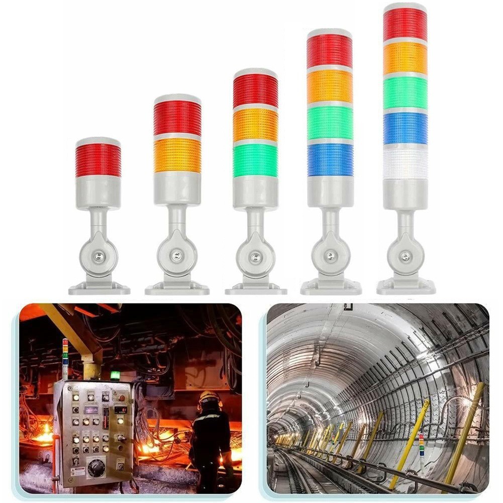 SWTDRM12V Led Signal Tower Stack Lights โคมไฟคอลัมน์ Andon ไฟพร้อมฐานหมุนได้