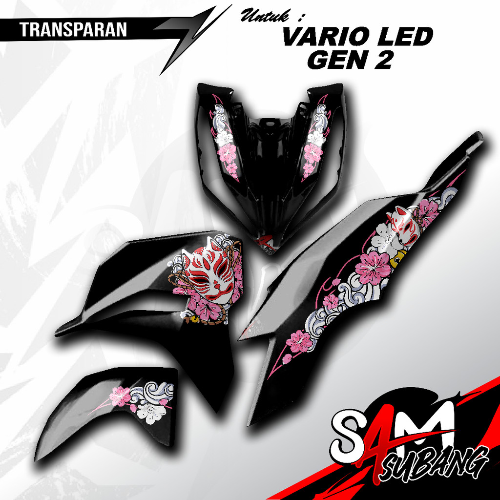 Striping Vario Gen2 Kitsune Mask Transparent UV
