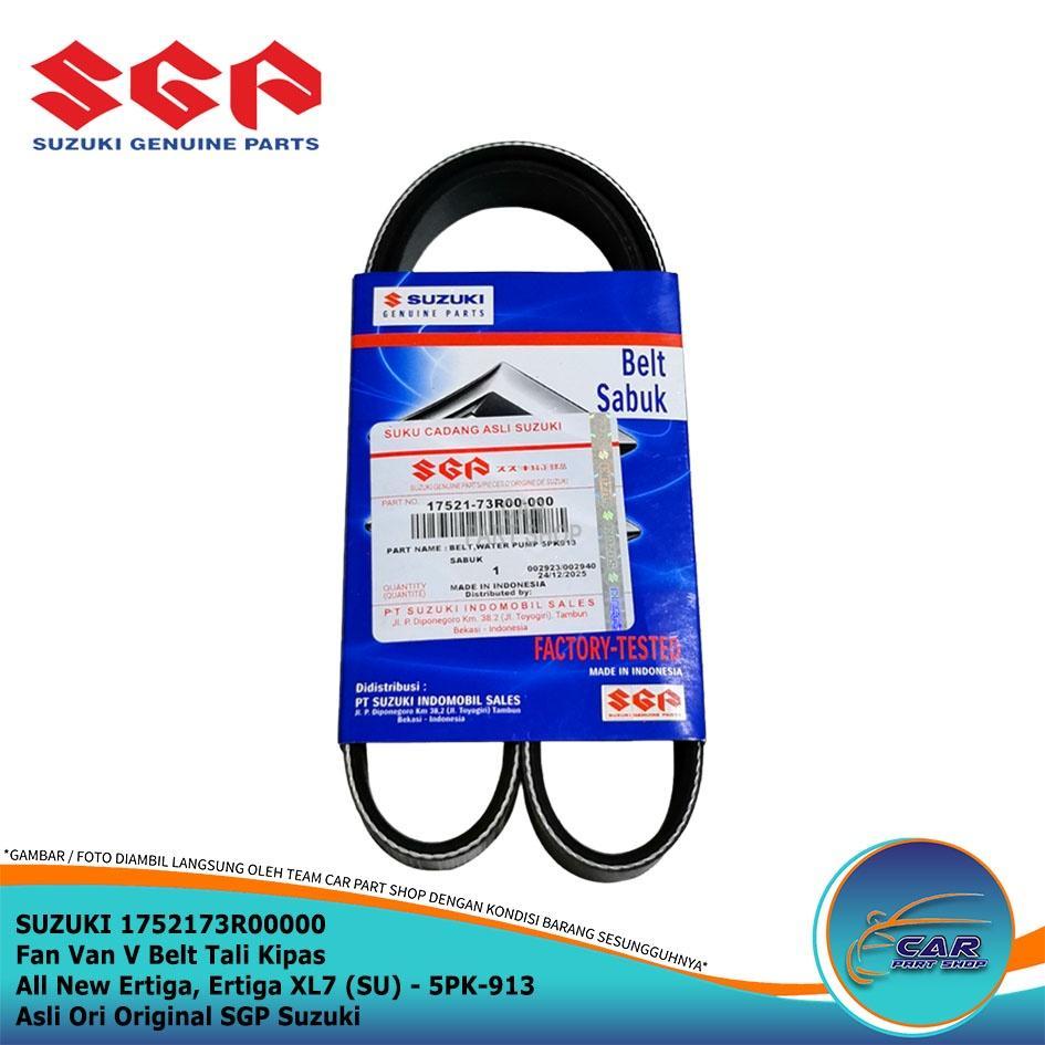 Fan Van V Belt Fan Belt All New Ertiga, Ertiga XL7 (SU) ของแท้ SGP Suzuki 5PK913 & 4PK-733