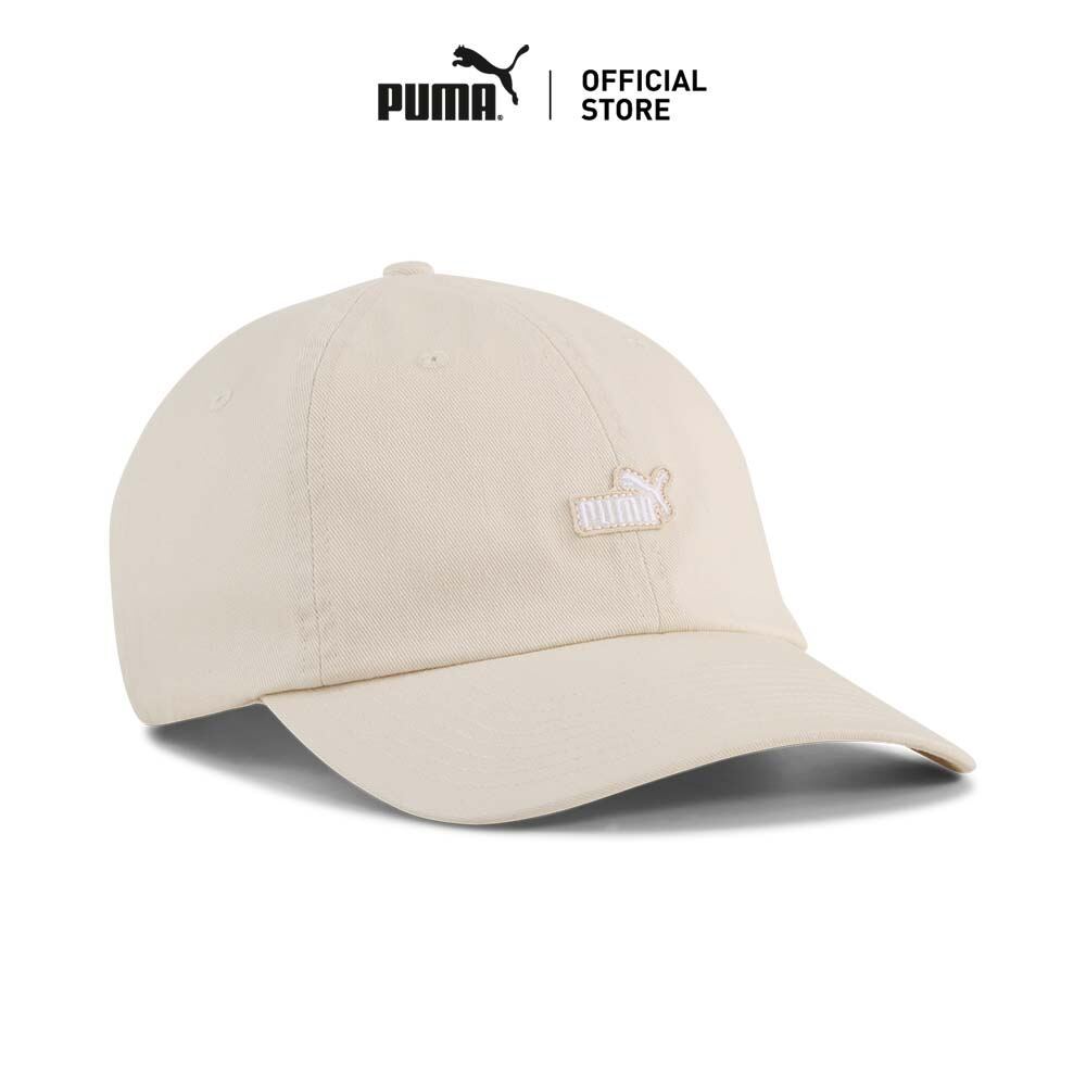 PUMA Basics Essentials No. 1 Logo Patch Dad Cap สีขาว - 02641602