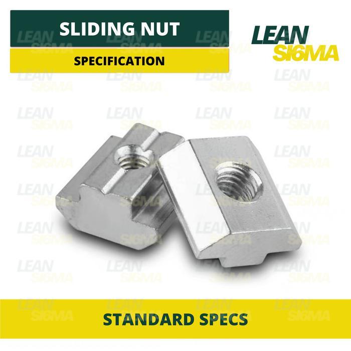 (ORIGINAL) SLIDING T NUT ALUMINIUM PROFILE ALU 4040 SERIES 40 SERIES -HARDGLOBAL