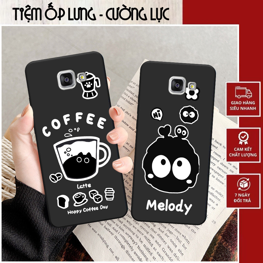 เคส Samsung A3 2016 / A5 2016 / A7 2016 พิมพ์ลายกาแฟและเมโลดี้ที่น่ารัก