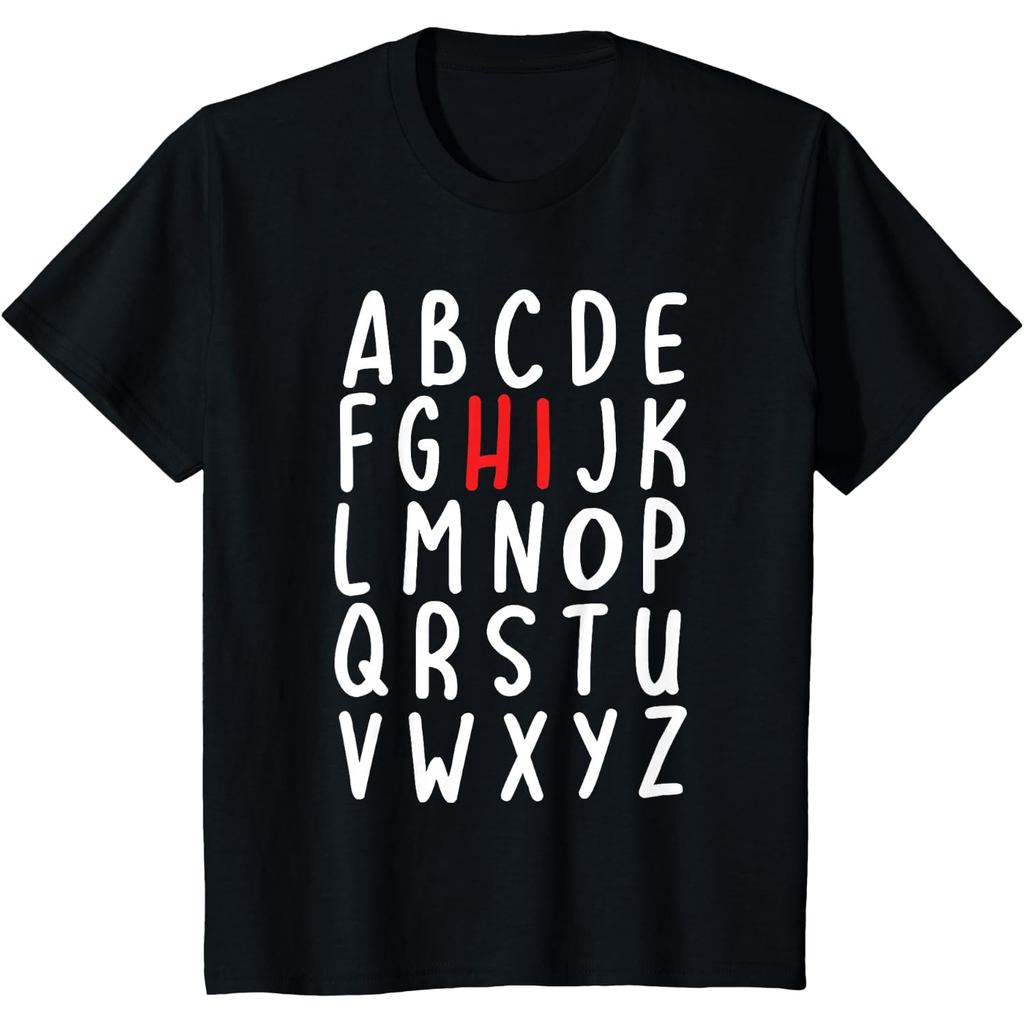 เสื้อยืดเด็กและผู้ใหญ่ของอําพัน 24s Hi ตัวอักษร Back To School ครู ABC ออกแบบผ้าฝ้ายเสื้อยืดหวี