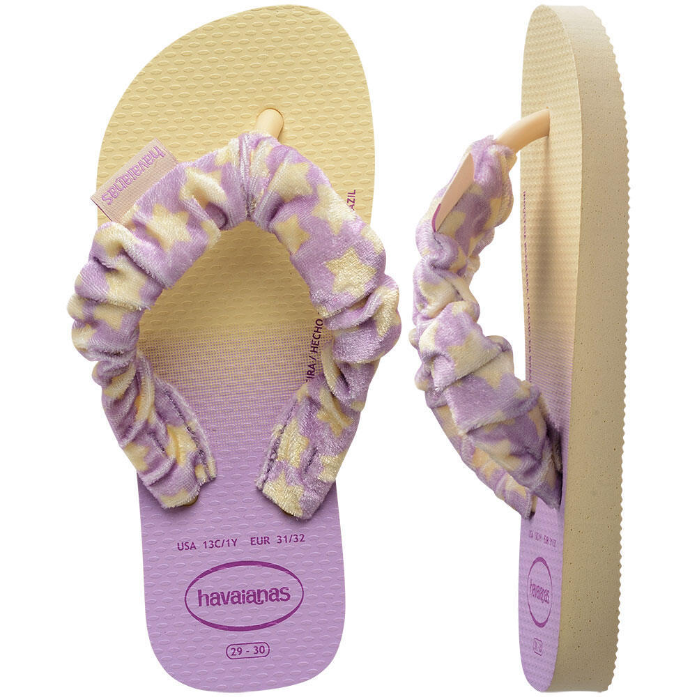 HAVAIANAS شبشب أطفال Fluffy — كريمي — صورة 2