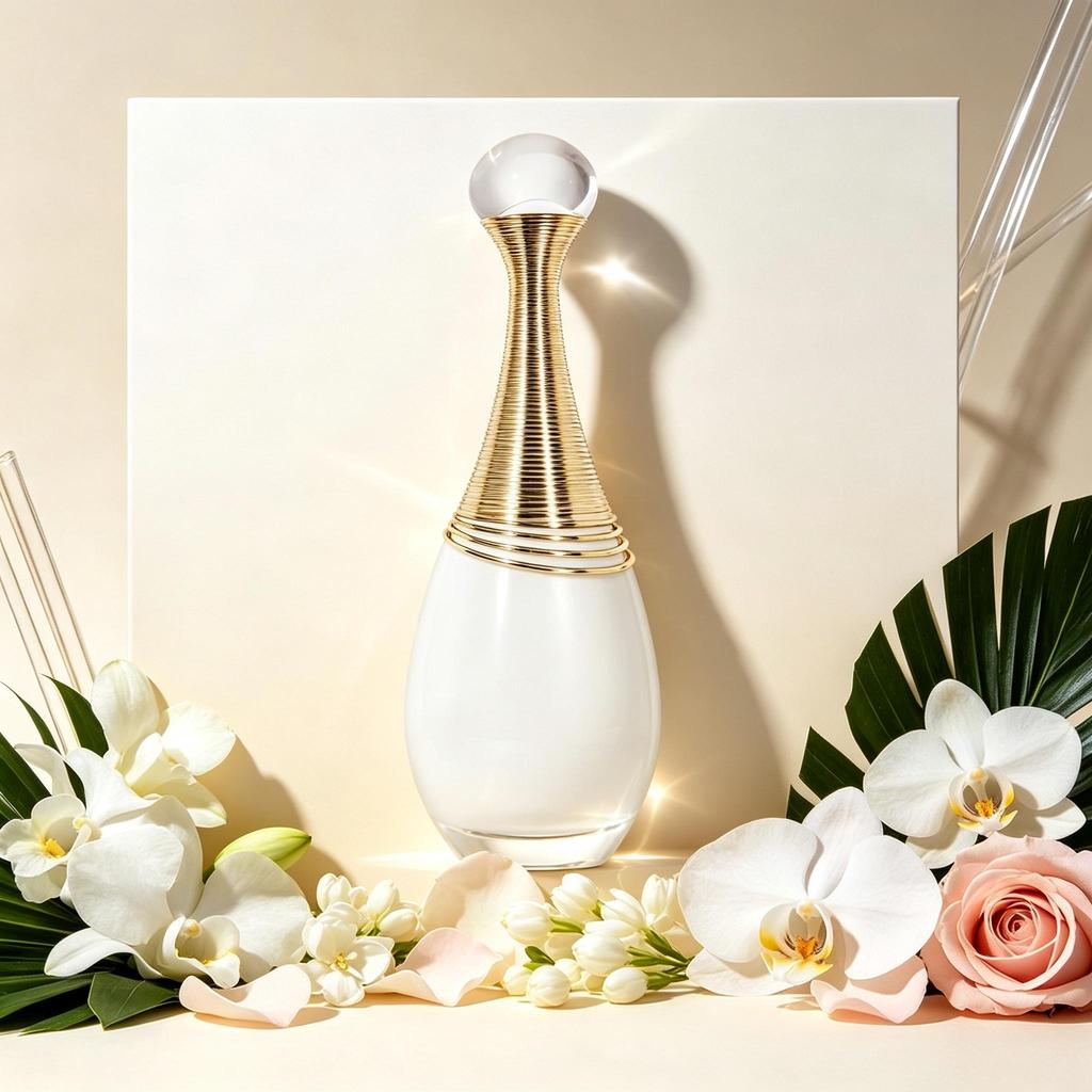 Elegant Soft Floral Fruity Women Eau De Parfum ขวดฝ้าสีขาวพร้อมคอลวดสีทองสําหรับสวมใส่วันที่พิเศษ