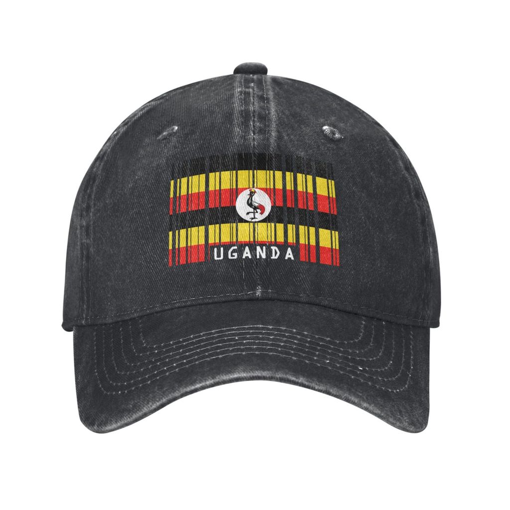 คุณภาพดี Uganda Barcode Flag Kampala Africa Fashion Baseball Cap