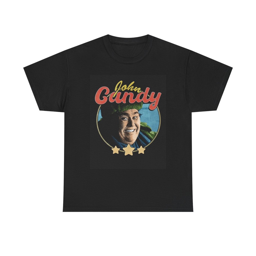 2025 สําหรับเพื่อนเสื้อวาฟเฟิล John Candy Graphic T เสื้อ Vintage Comedian 90s Retro Unisex 1 Cotton