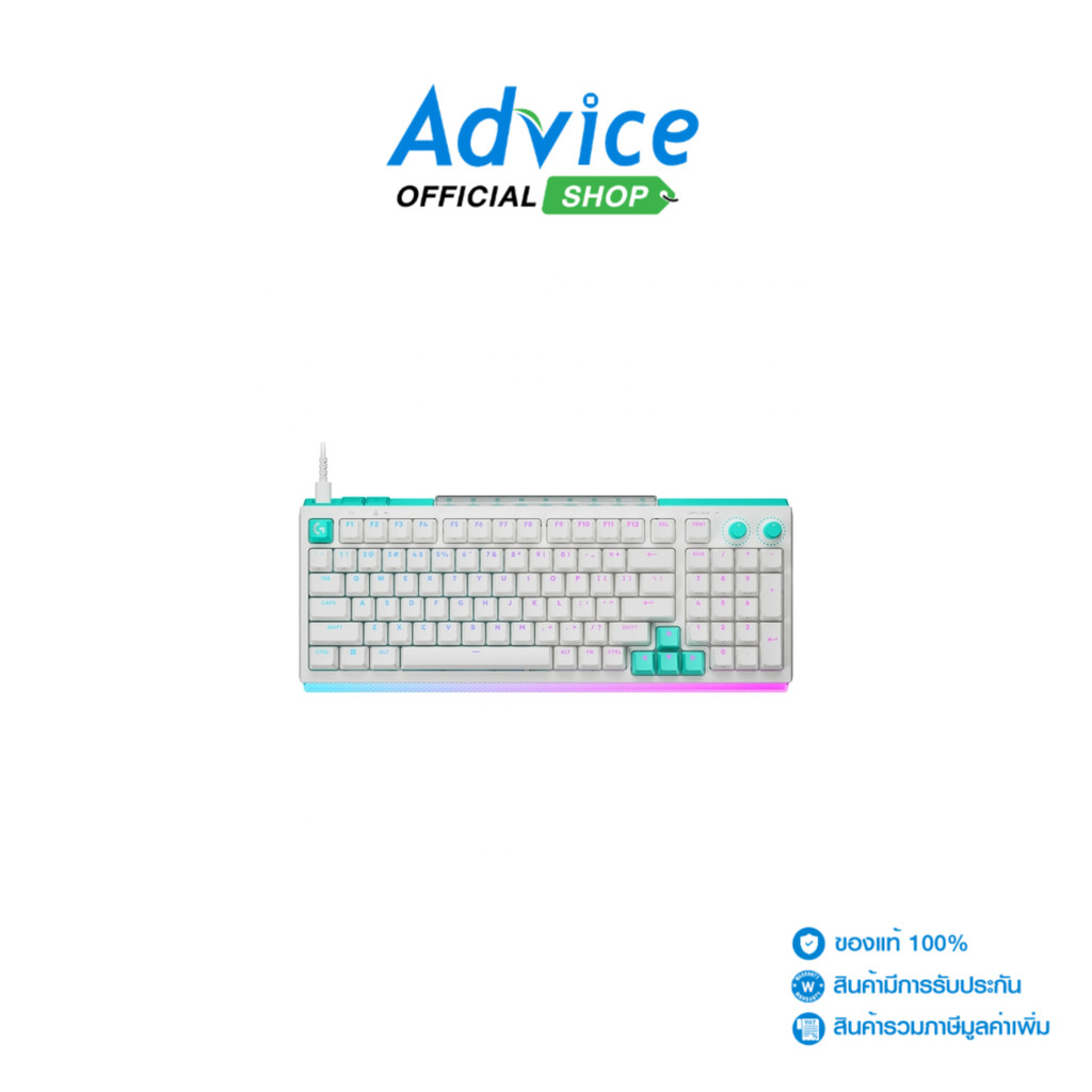 LOGITECH KEYBOARD G512 X 98 WHITE EN (TACTILE SWITCH คีย์บอร์ด) - A0183041