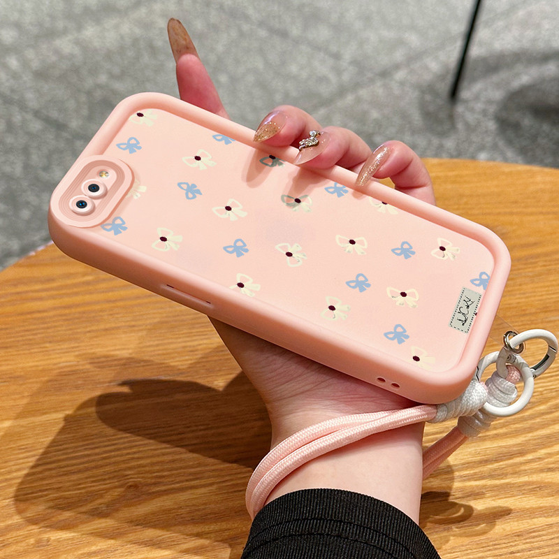 เคสสำหรับ Realme C2 Realme C2s OPPO A1K เคสโทรศัพท์ดอกไม้กุทัณฑ์ซิลิโคนสายคล้องกันกระแทก