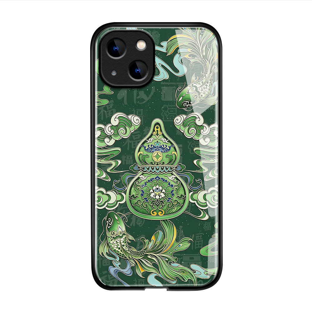 เคส For iPhone 13 Mini เคสไอโฟน เคสแข็ง Phone Glass Case BLK