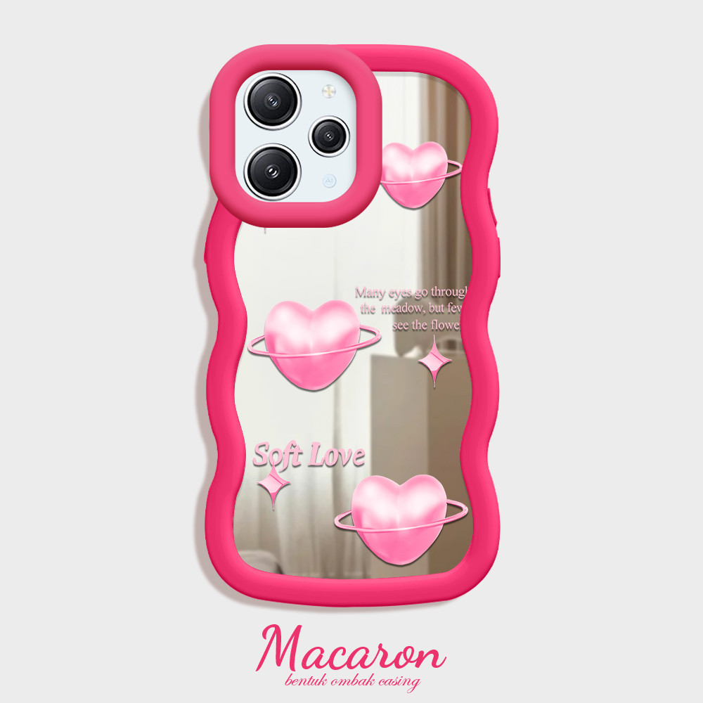 Xiaomi Redmi 12 4G สําหรับกระจก Cassing โทรศัพท์สีต่างๆกรณีปลอก Hp Mode Love Kesing MKL 4060 JZ