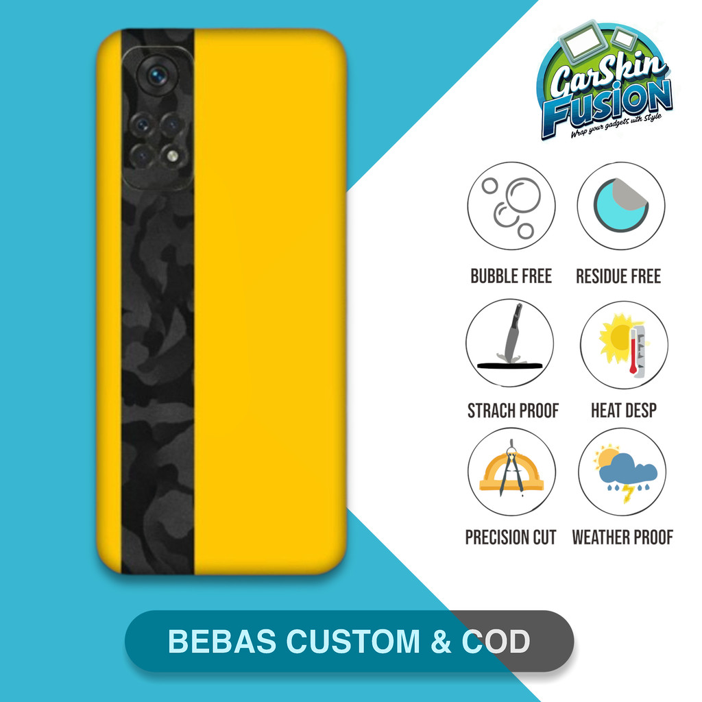 Garskin Skin Redmi Note 11 4G dual tone Anti-Scratch Protector Case | By Fusion Code - 57O