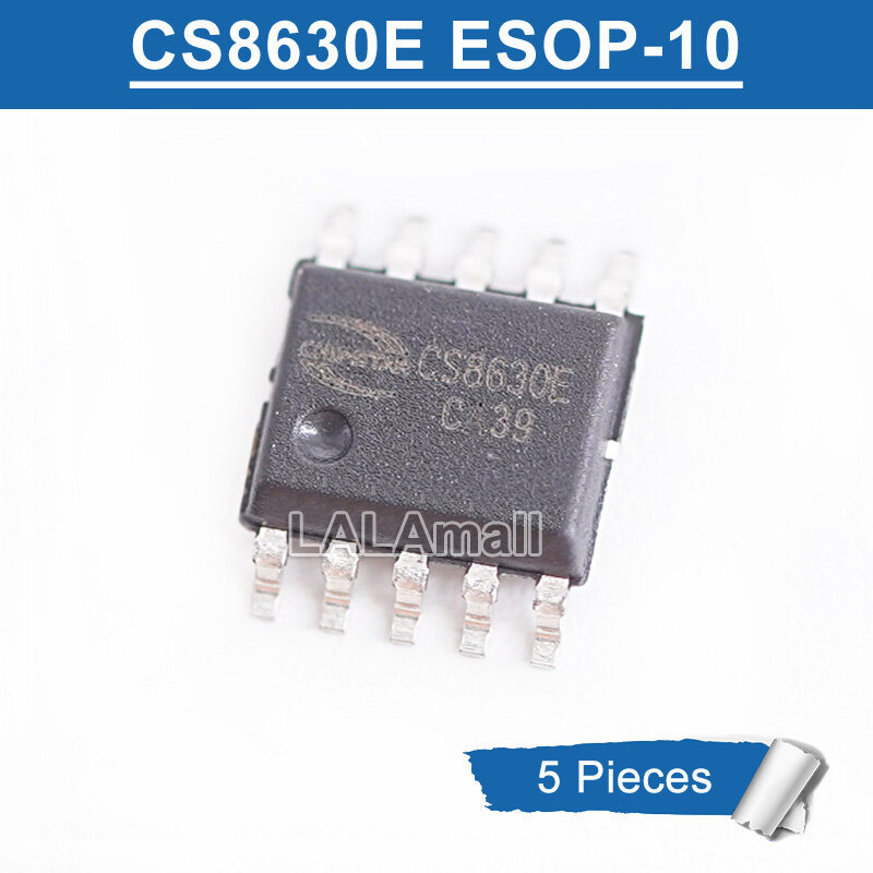 5pcs CS8630E ESOP-10 CS 8630 E CS8630 ESOP10 SOP-10 SMD 32W Class-D เครื่องขยายเสียงชิป IC ใหม่เดิม