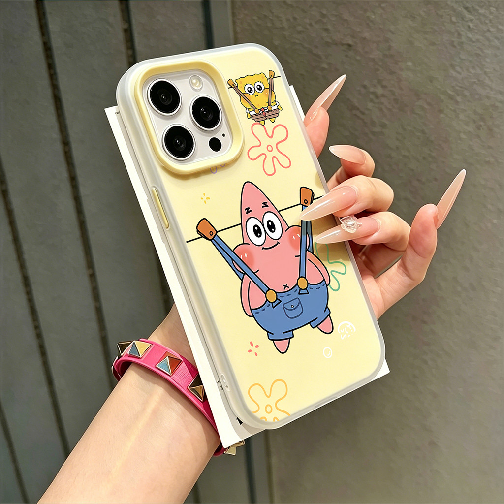 แฟนซี Spongebob รูปแบบกรณี Hp สําหรับ Vivo V70 Fe Y05 Jelly 2In1 Y11D T5 Pro 5G V60 Lite Y19S Pro Y2