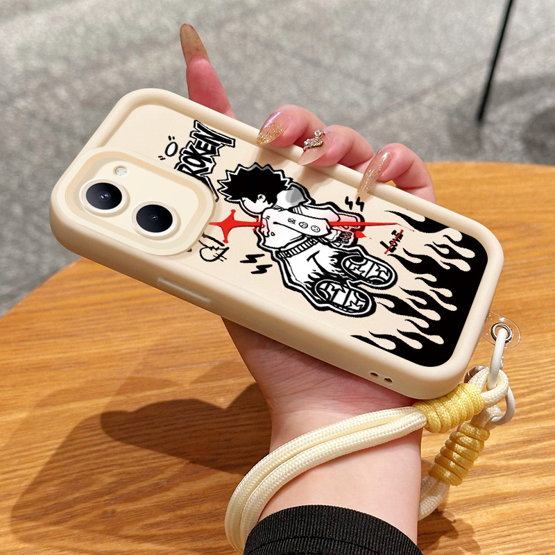เคสสำหรับ Realme C33 เคสโทรศัพท์อกหักซิลิโคนสายคล้องกันกระแทก