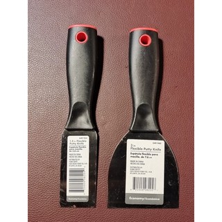 เกรียงโป๊วสี Flexible Putty Knife ขนาด 1.5 นิ้ว และ 3 นิ้ว ใบมีดเหล็กสปริงยืดหยุ่น ด้ามจับพลาสติก